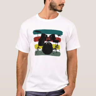 Drums and Stripes Retro Colour Scheme Shirt