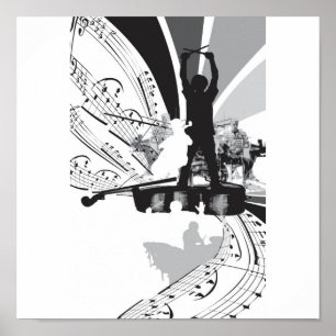 drums cello poster