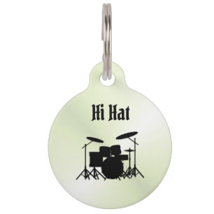 Drums Contact Info and License No. Round Pet Tag