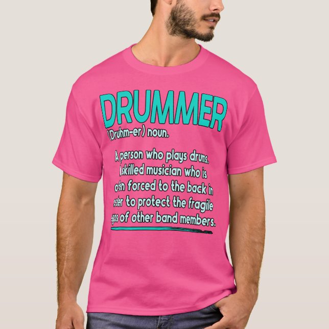 Drums Drummer Definition T-Shirt (Front)