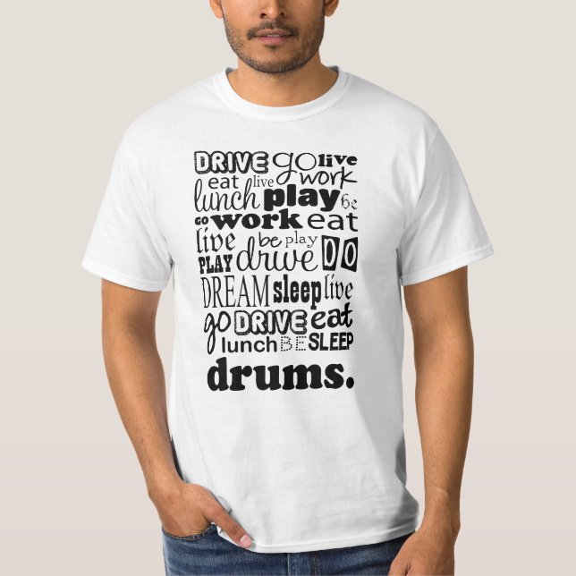 Drums Gift T-Shirt (Front)