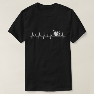 Drums Heartbeat Gifts Drummers Music Lover T-Shirt