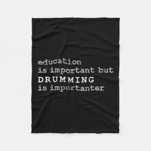Drums Marching Band Drummer Education Fleece Blanket