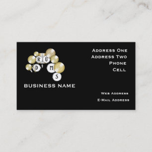 Drums - Music Business Card