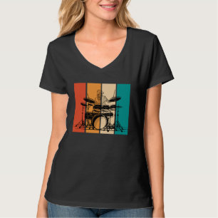 Drums Music Musical Instrument Musician Drummer Vi T-Shirt