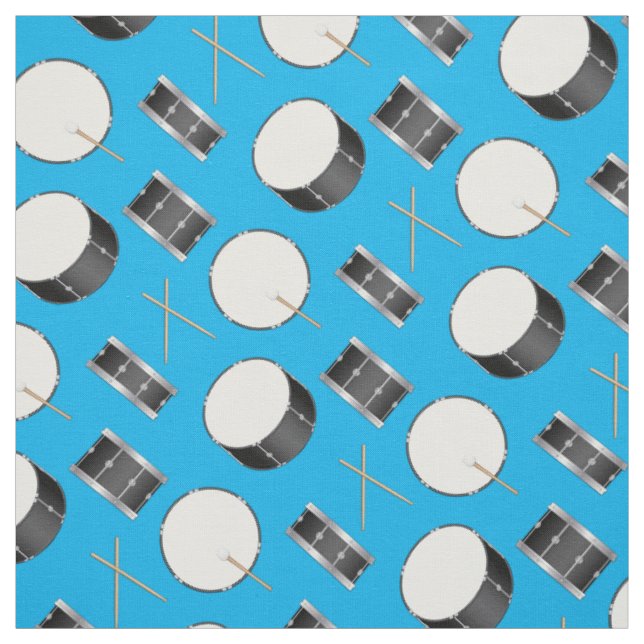 Drums Music Musician Teacher Fabric (Swatch)