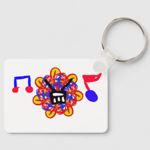 Drums on 4th July Key Ring
