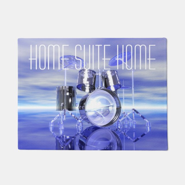 Drums On the Beach Home Suite Home Doormat (Front)