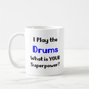 drums player coffee mug