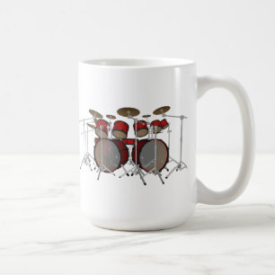 Drums: Red Drum Kit: 3D Model: Coffee Mug