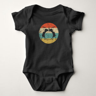 Drums Silhouette Retro Music Musician Musical Inst Baby Bodysuit