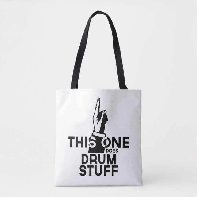 Drums Stuff - Funny Drums Music Tote Bag (Front)