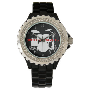 Drums with Numbers and Custom Name Watch