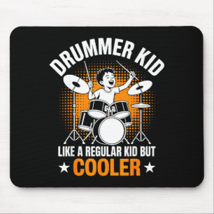 Drumset Drums Lover Percussionist Drummer Kid Drum Mouse Pad
