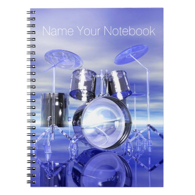 Drumset on the Beach Music Notebook (Front)