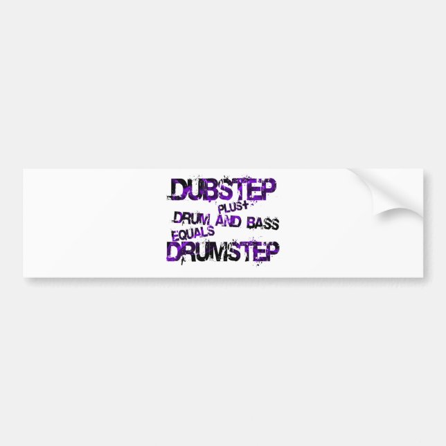 Drumstep Bumper Sticker (Front)