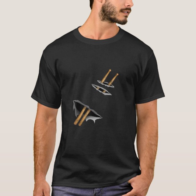 Drumstick Riped T-Shirt (Front)
