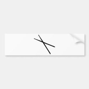 drumsticks icon bumper sticker