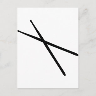 drumsticks icon postcard