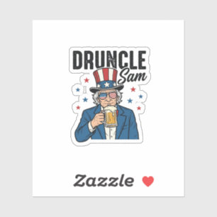 Druncle Sam Funny Patriotic Beer Vector Design_1