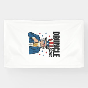 Druncle Sam Funny Patriotic Beer Vector Design_1 Banner
