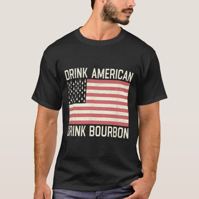 Druncle Sam Funny Uncle Sam Beer 4th Of July Party T-Shirt (Front)