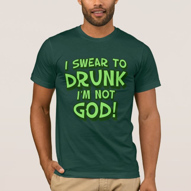 Drunk and Confused St Paddys Day T-Shirt (Front)
