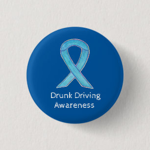 Drunk Driving Awareness Ribbon Custom Pins
