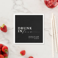 Drunk In Love Black White Wedding