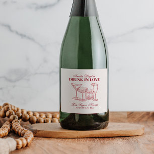 Drunk In Love Cocktails Bachelorette Weekend Sparkling Wine Label