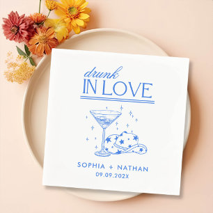 Drunk In Love Personalised Cowgirl Wedding Napkin