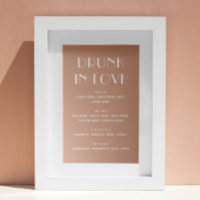 Drunk in Love Wedding Bar | Romantic Warm Blush