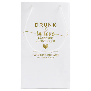 Drunk In Love Wedding Hangover Kit Small Gift Bag