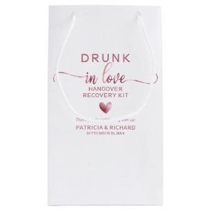 Drunk In Love Wedding Hangover Kit Small Gift Bag