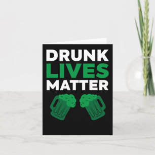 Drunk Lives Funny Saint Patrick's Day Sticker  Card