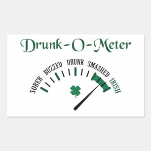 Drunk Metre Rectangular Sticker