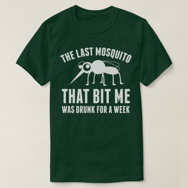Drunk Mosquito 1 T-Shirt (Design Front)