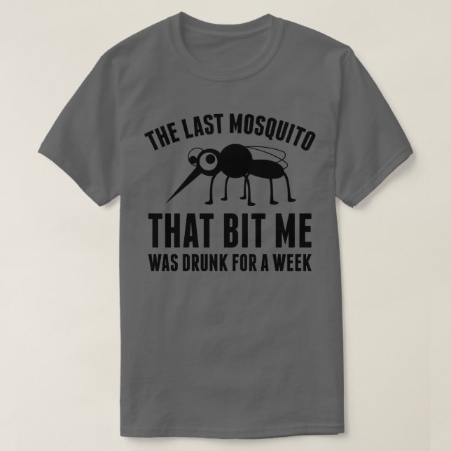 Drunk Mosquito 2 T-Shirt (Design Front)