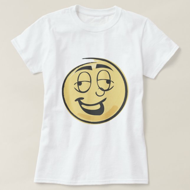 Drunk Retro Emoji T-Shirt (Design Front)