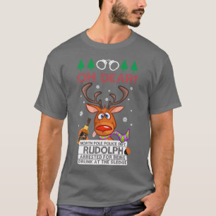 Drunk Rudolph Reindeer Ugly Christmas Sweater Prem