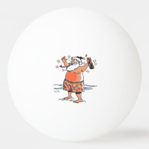 Drunk Santa 1-star ping pong ball
