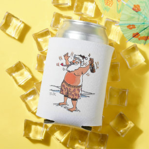 Drunk Santa can cooler