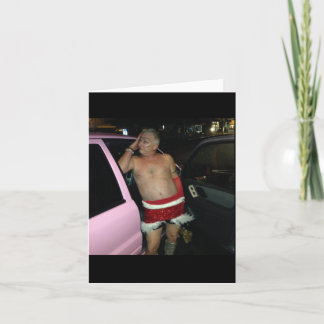 Drunk Santa Holiday Card