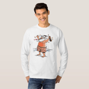 Drunk Santa white long sleeve shirt