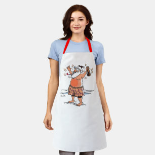 Drunk Santa women chef apron