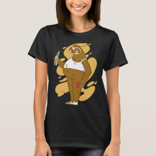 Drunk Sloth Beer Ping-pong T-Shirt