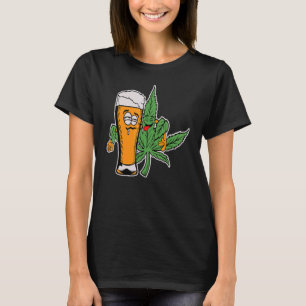 Drunk & Stoned Beer and Weed Buds Homies for Life T-Shirt