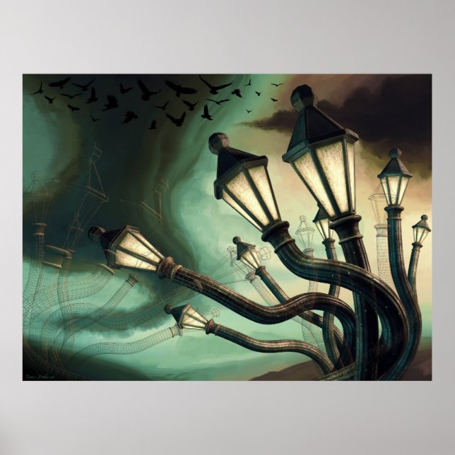 Drunk Streetlamps 2 Poster (Front)