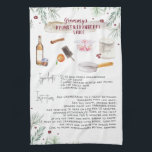 Drunken Cranberry Sauce | Recipe Heirloom Tea Towel<br><div class="desc">For a unique gift, bake a batch of treats right from one of grandma's treasured recipes, and gift along with a heirloom tea towel printed with the same recipe. Turn handwritten recipes from your mother or grandmother or aunts into gorgeous and sentimental tea towels for daily use. It's easy to...</div>