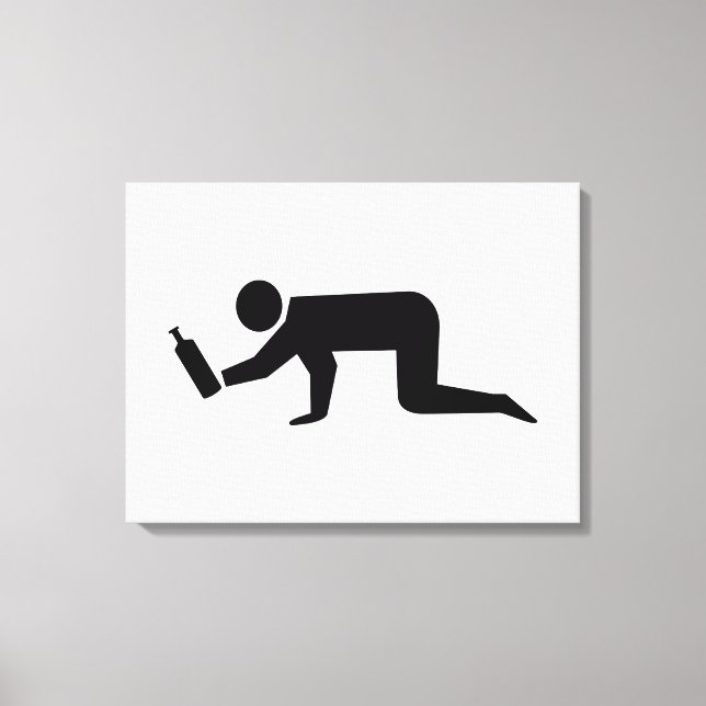 Drunken People Canvas Print (Front)